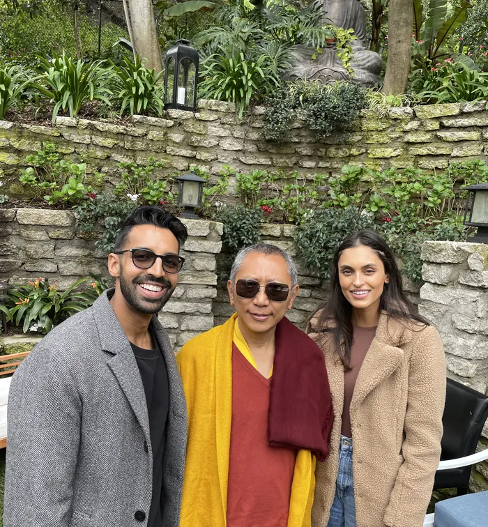 With Rinpoche